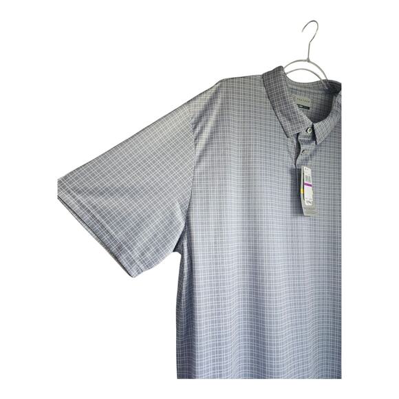 PGA Tour NWT Mens XXL Golf Polo Shirt Plaid Performance Moisture-Wicking UPF 50 - Picture 4 of 13